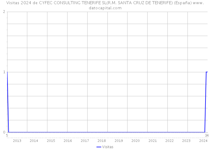 Visitas 2024 de CYFEC CONSULTING TENERIFE SL(R.M. SANTA CRUZ DE TENERIFE) (España) 