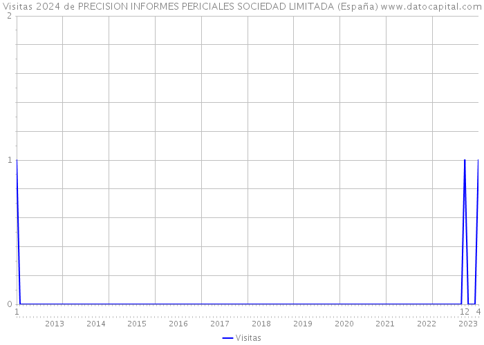 Visitas 2024 de PRECISION INFORMES PERICIALES SOCIEDAD LIMITADA (España) 