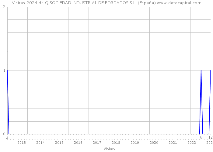 Visitas 2024 de Q.SOCIEDAD INDUSTRIAL DE BORDADOS S.L. (España) 