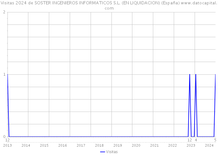 Visitas 2024 de SOSTER INGENIEROS INFORMATICOS S.L. (EN LIQUIDACION) (España) 