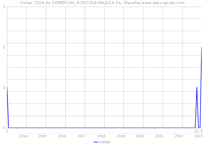 Visitas 2024 de COMERCIAL AGRICOLA MAJUCA S.L. (España) 