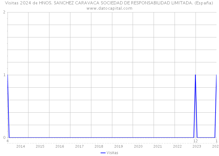 Visitas 2024 de HNOS. SANCHEZ CARAVACA SOCIEDAD DE RESPONSABILIDAD LIMITADA. (España) 