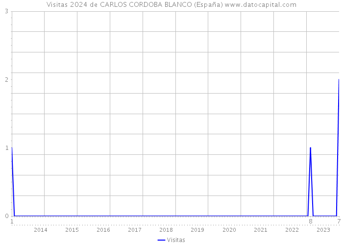 Visitas 2024 de CARLOS CORDOBA BLANCO (España) 