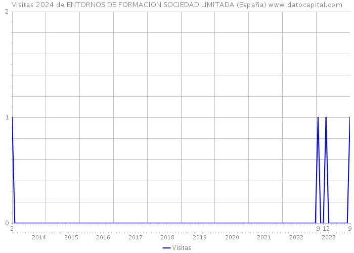 Visitas 2024 de ENTORNOS DE FORMACION SOCIEDAD LIMITADA (España) 