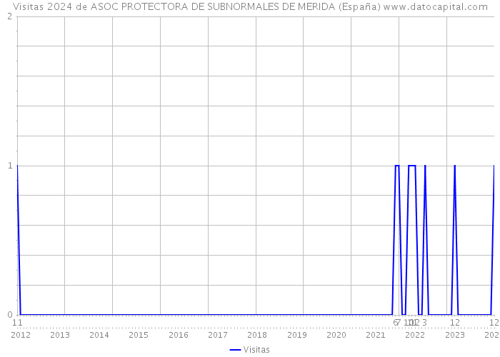 Visitas 2024 de ASOC PROTECTORA DE SUBNORMALES DE MERIDA (España) 