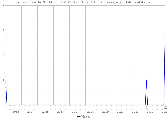 Visitas 2024 de RURALIK PROMOCION TURISTICA SL (España) 