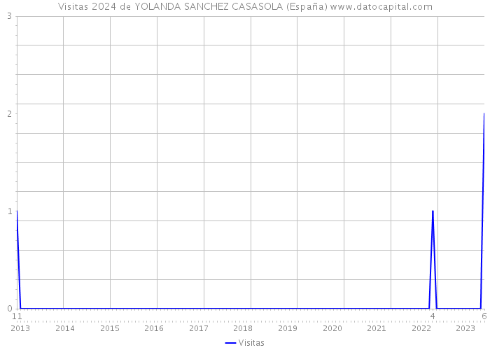 Visitas 2024 de YOLANDA SANCHEZ CASASOLA (España) 