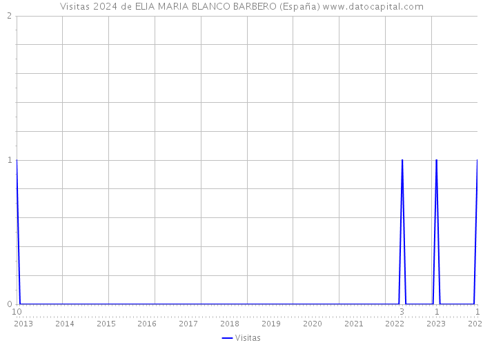 Visitas 2024 de ELIA MARIA BLANCO BARBERO (España) 