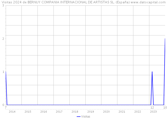 Visitas 2024 de BERNUY COMPANIA INTERNACIONAL DE ARTISTAS SL. (España) 