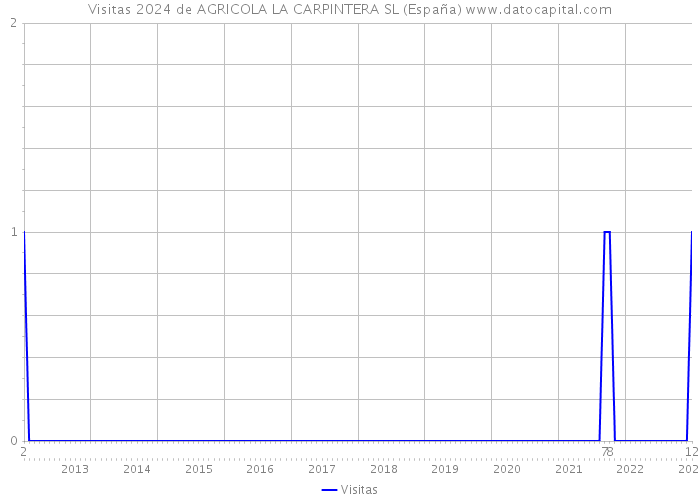 Visitas 2024 de AGRICOLA LA CARPINTERA SL (España) 