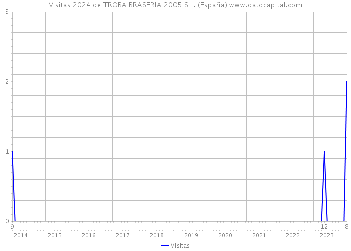 Visitas 2024 de TROBA BRASERIA 2005 S.L. (España) 
