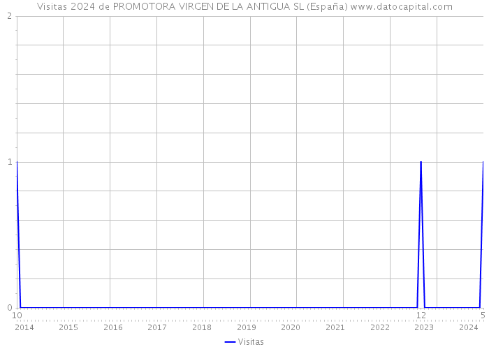 Visitas 2024 de PROMOTORA VIRGEN DE LA ANTIGUA SL (España) 