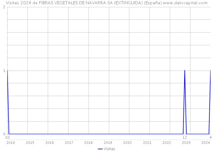 Visitas 2024 de FIBRAS VEGETALES DE NAVARRA SA (EXTINGUIDA) (España) 