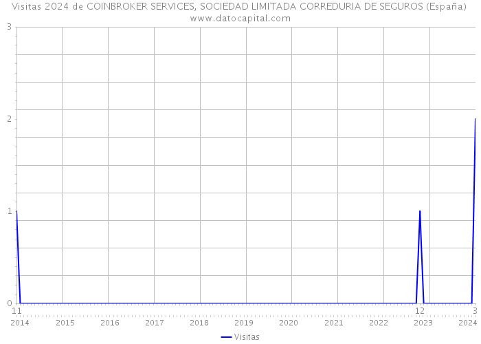 Visitas 2024 de COINBROKER SERVICES, SOCIEDAD LIMITADA CORREDURIA DE SEGUROS (España) 