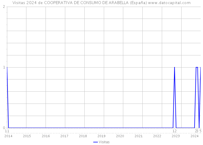 Visitas 2024 de COOPERATIVA DE CONSUMO DE ARABELLA (España) 