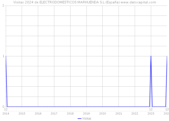 Visitas 2024 de ELECTRODOMESTICOS MARHUENDA S.L (España) 