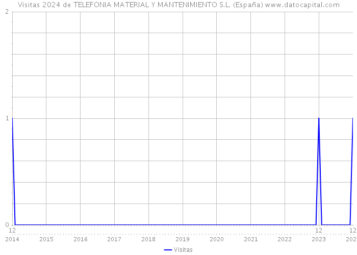 Visitas 2024 de TELEFONIA MATERIAL Y MANTENIMIENTO S.L. (España) 