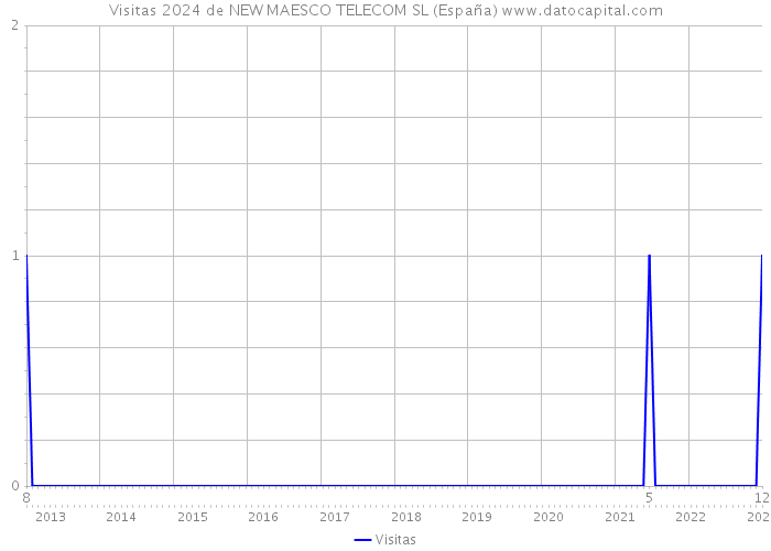 Visitas 2024 de NEW MAESCO TELECOM SL (España) 