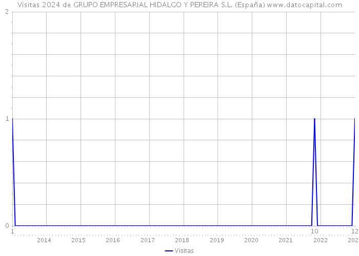 Visitas 2024 de GRUPO EMPRESARIAL HIDALGO Y PEREIRA S.L. (España) 
