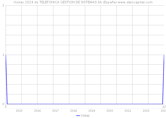 Visitas 2024 de TELEFONICA GESTION DE SISTEMAS SA (España) 