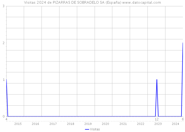 Visitas 2024 de PIZARRAS DE SOBRADELO SA (España) 