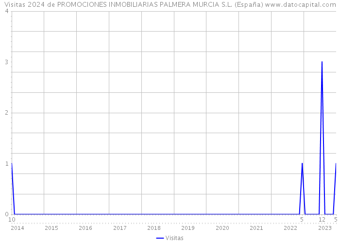 Visitas 2024 de PROMOCIONES INMOBILIARIAS PALMERA MURCIA S.L. (España) 
