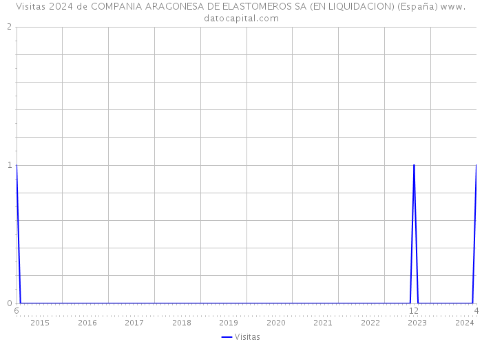 Visitas 2024 de COMPANIA ARAGONESA DE ELASTOMEROS SA (EN LIQUIDACION) (España) 