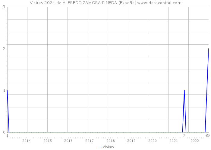 Visitas 2024 de ALFREDO ZAMORA PINEDA (España) 