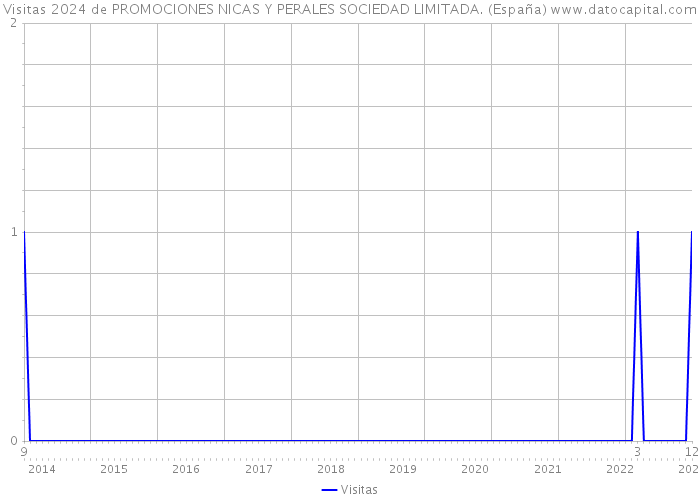 Visitas 2024 de PROMOCIONES NICAS Y PERALES SOCIEDAD LIMITADA. (España) 