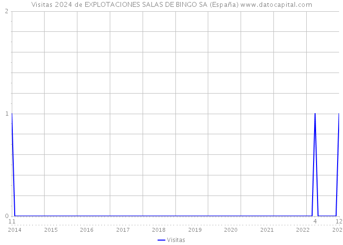 Visitas 2024 de EXPLOTACIONES SALAS DE BINGO SA (España) 