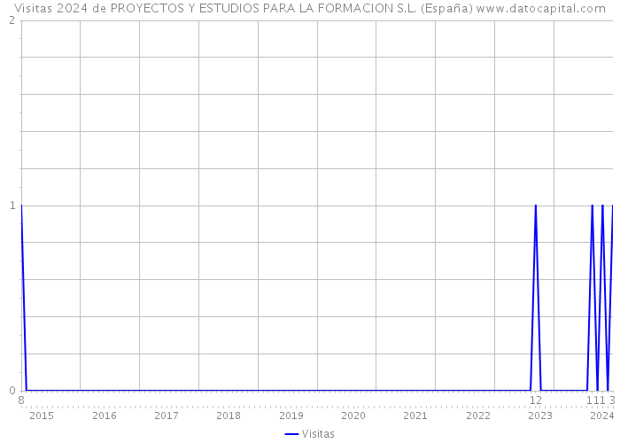 Visitas 2024 de PROYECTOS Y ESTUDIOS PARA LA FORMACION S.L. (España) 