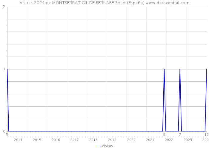 Visitas 2024 de MONTSERRAT GIL DE BERNABE SALA (España) 