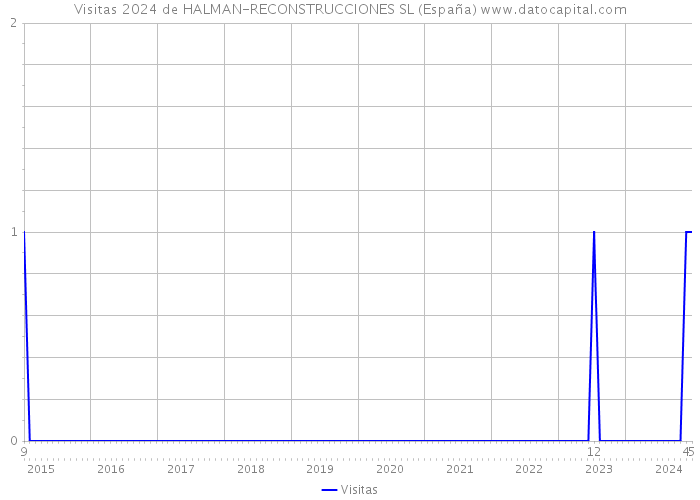 Visitas 2024 de HALMAN-RECONSTRUCCIONES SL (España) 