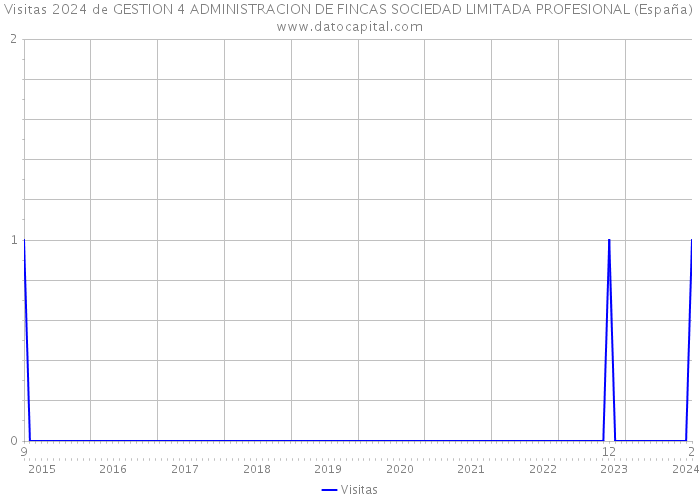 Visitas 2024 de GESTION 4 ADMINISTRACION DE FINCAS SOCIEDAD LIMITADA PROFESIONAL (España) 