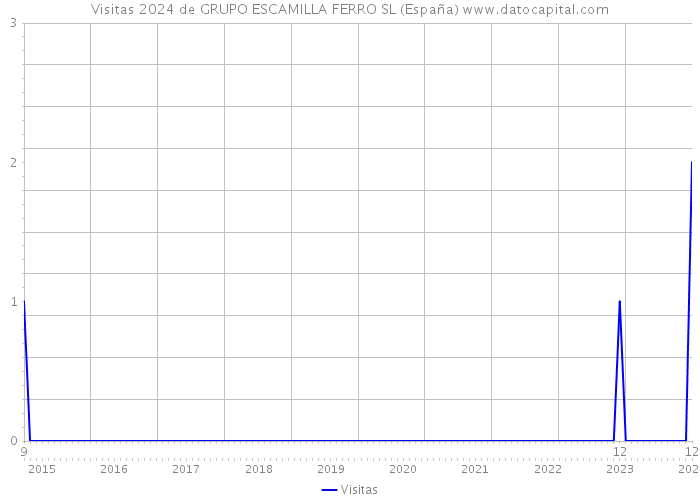 Visitas 2024 de GRUPO ESCAMILLA FERRO SL (España) 