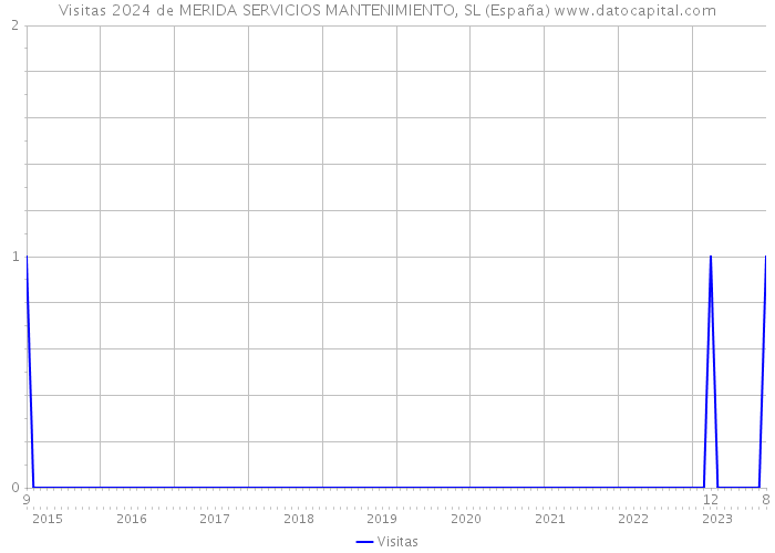 Visitas 2024 de MERIDA SERVICIOS MANTENIMIENTO, SL (España) 