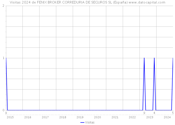 Visitas 2024 de FENIX BROKER CORREDURIA DE SEGUROS SL (España) 