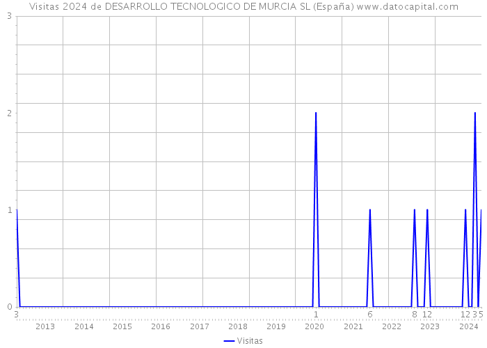 Visitas 2024 de DESARROLLO TECNOLOGICO DE MURCIA SL (España) 