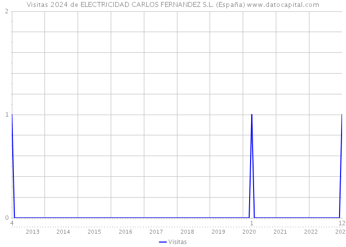Visitas 2024 de ELECTRICIDAD CARLOS FERNANDEZ S.L. (España) 