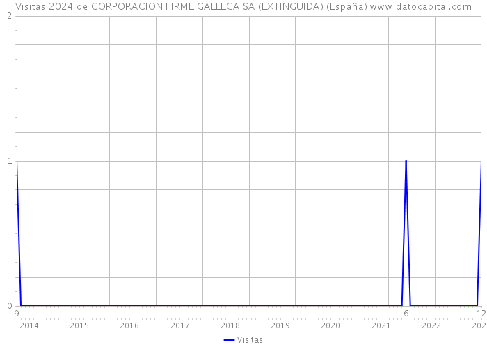 Visitas 2024 de CORPORACION FIRME GALLEGA SA (EXTINGUIDA) (España) 