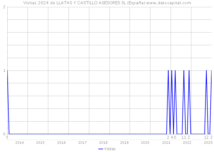 Visitas 2024 de LLATAS Y CASTILLO ASESORES SL (España) 
