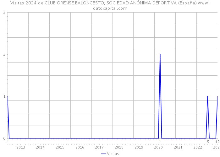 Visitas 2024 de CLUB ORENSE BALONCESTO, SOCIEDAD ANÓNIMA DEPORTIVA (España) 