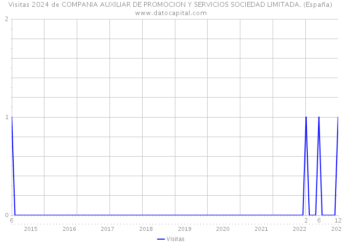 Visitas 2024 de COMPANIA AUXILIAR DE PROMOCION Y SERVICIOS SOCIEDAD LIMITADA. (España) 