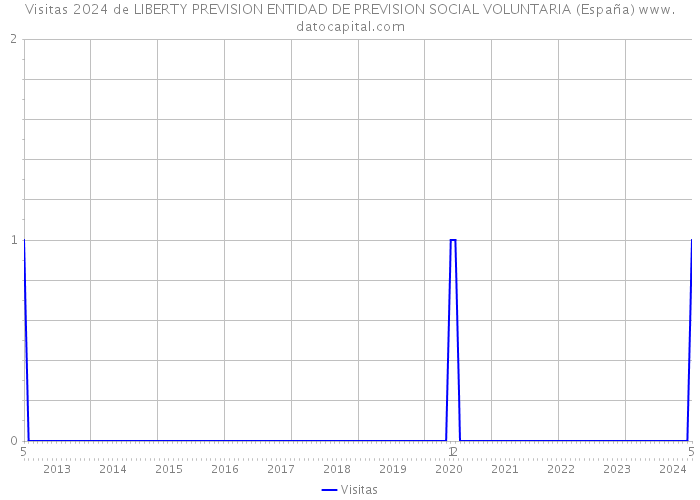 Visitas 2024 de LIBERTY PREVISION ENTIDAD DE PREVISION SOCIAL VOLUNTARIA (España) 