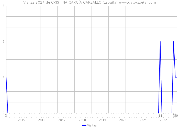 Visitas 2024 de CRISTINA GARCÍA CARBALLO (España) 