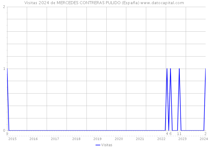 Visitas 2024 de MERCEDES CONTRERAS PULIDO (España) 