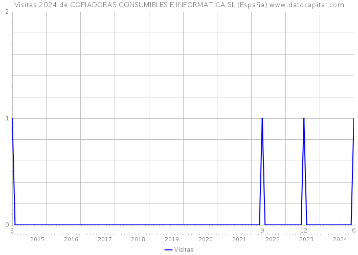 Visitas 2024 de COPIADORAS CONSUMIBLES E INFORMATICA SL (España) 