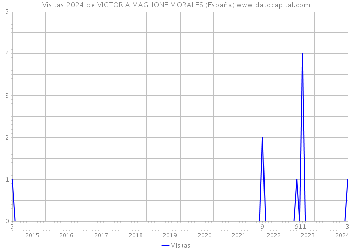 Visitas 2024 de VICTORIA MAGLIONE MORALES (España) 