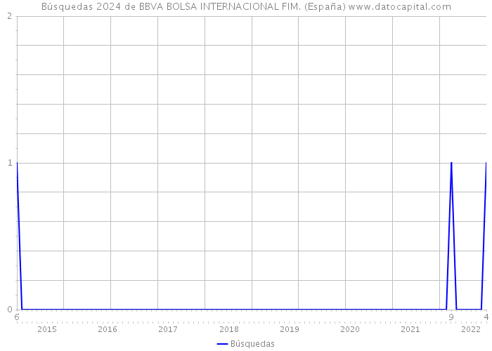 Búsquedas 2024 de BBVA BOLSA INTERNACIONAL FIM. (España) 