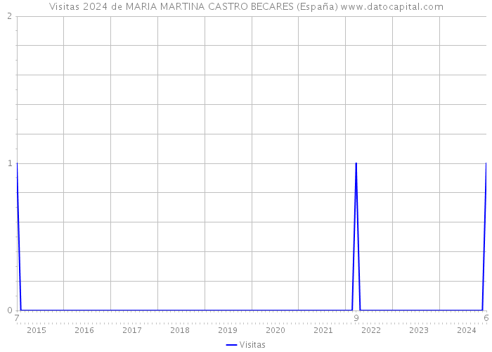 Visitas 2024 de MARIA MARTINA CASTRO BECARES (España) 